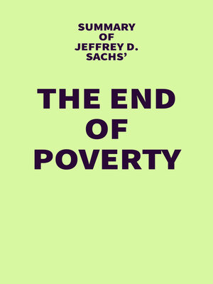 cover image of Summary of Jeffrey D. Sachs' the End of Poverty